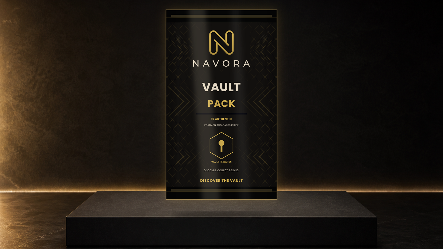 Pre-production Navora Vault Pack visualization rotating to show its front and back packaging.